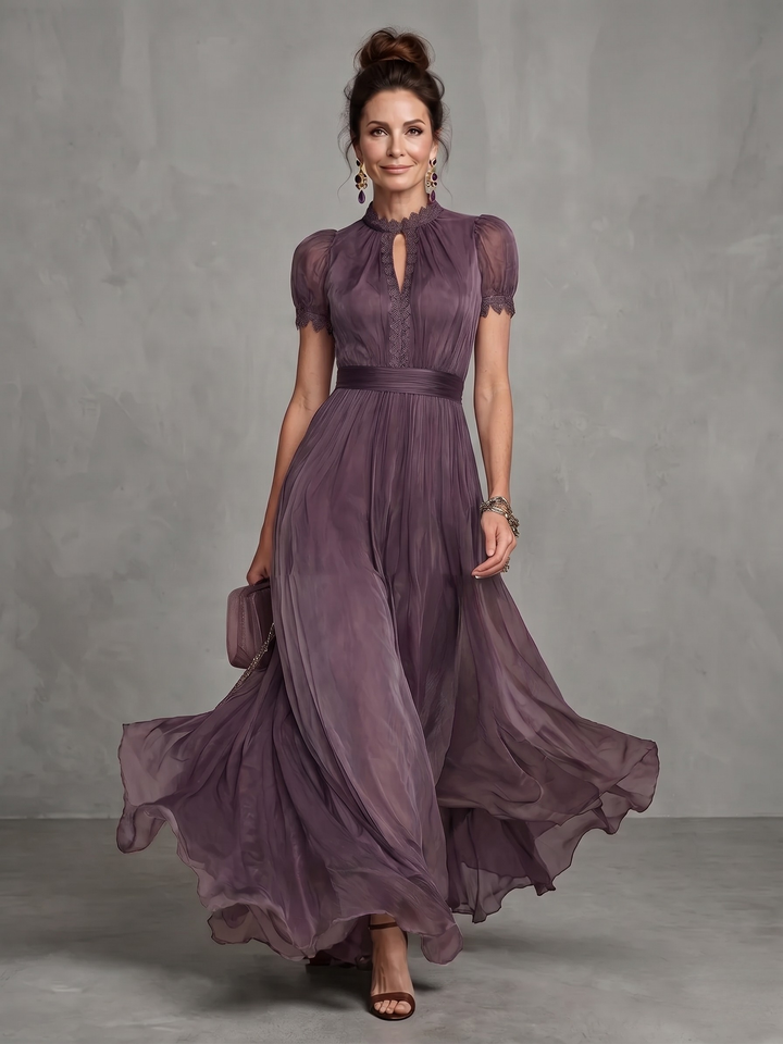 Ashley | Elegante Chiffon-Maxikleed