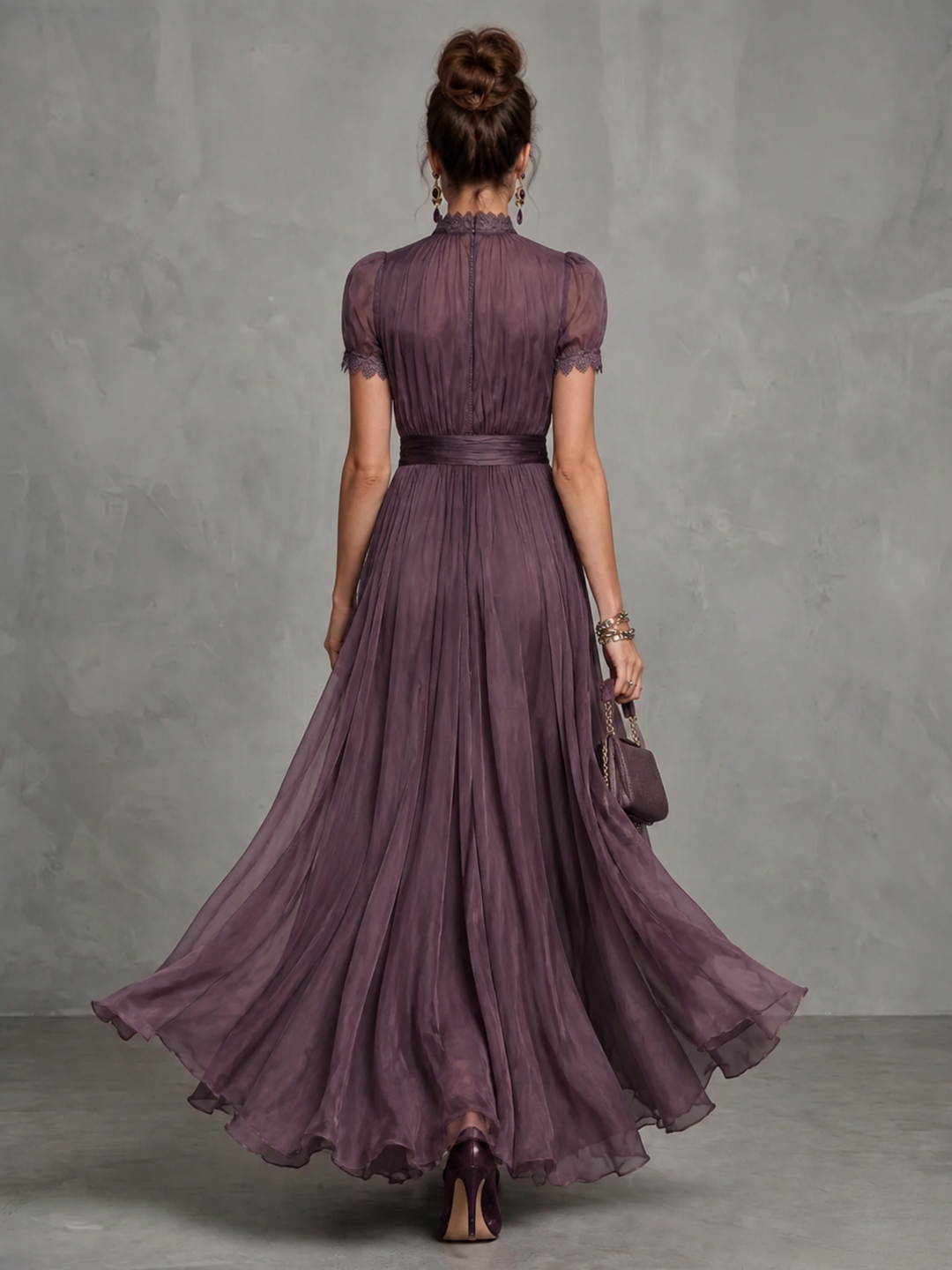 Ashley | Elegante Chiffon-Maxikleed