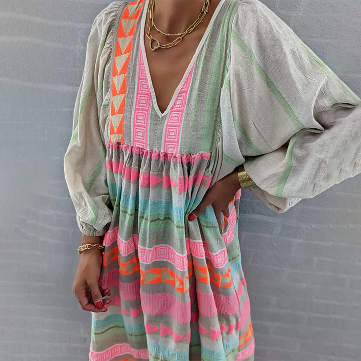 Jessenia - Bequeme Boho-Kleid