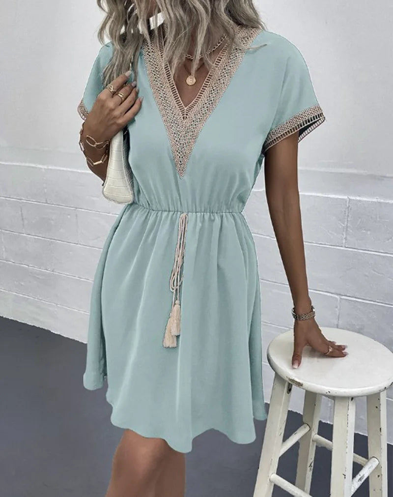 Sabrina - Elegantes Boho-Kleid