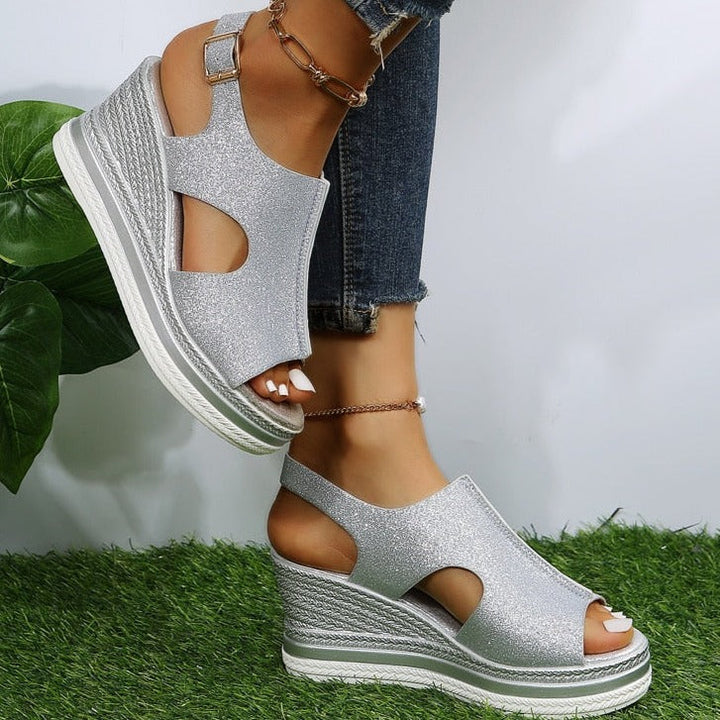 Anna-Caroline | Ontspannen Wedgesandalen