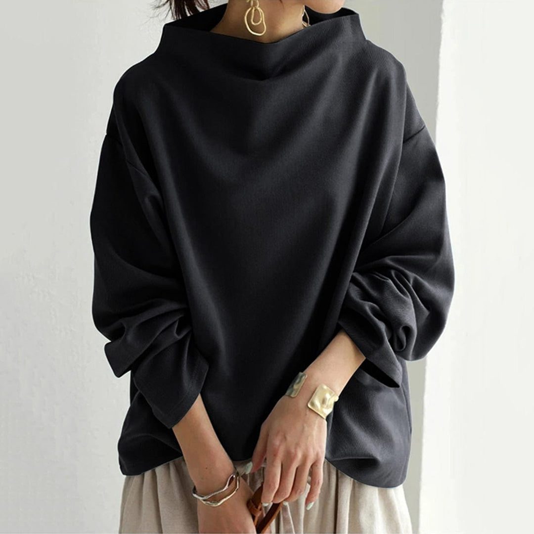 Lisa | Lässiger Pullover mit Stehkragen