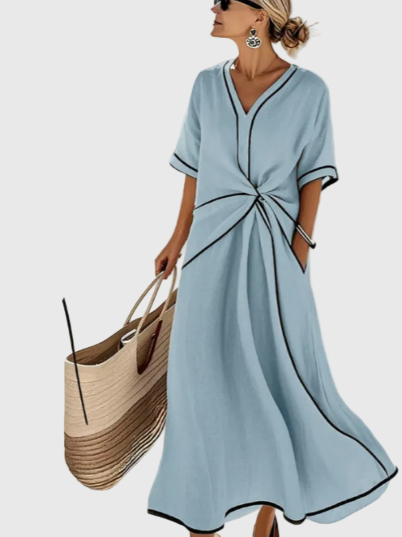 Helena | Maxikleid mit Drapierung