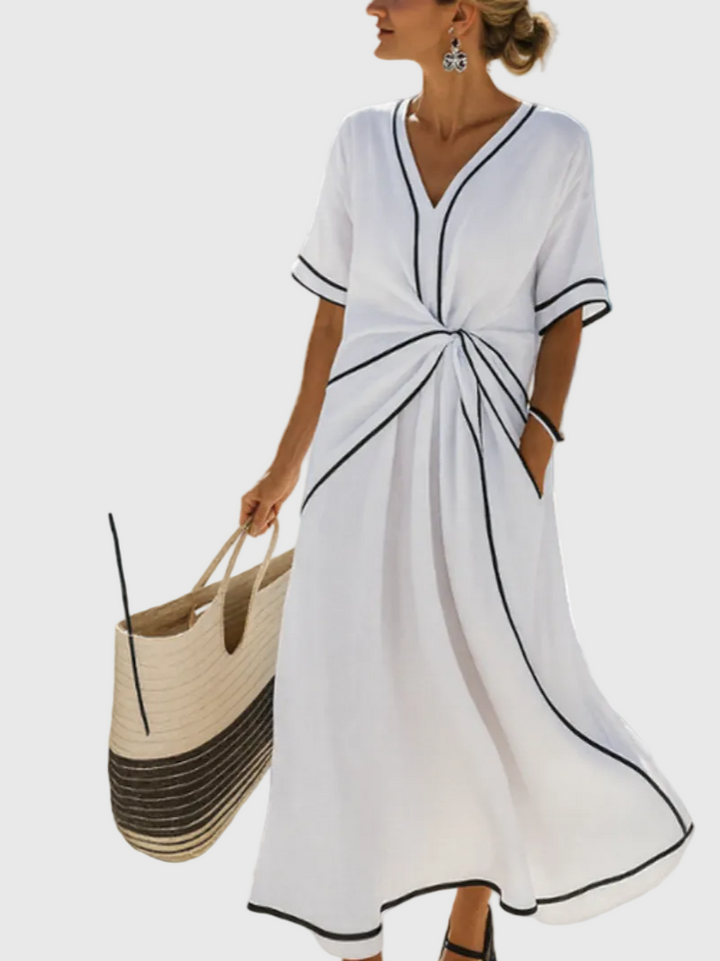 Helena | Maxikleid mit Drapierung