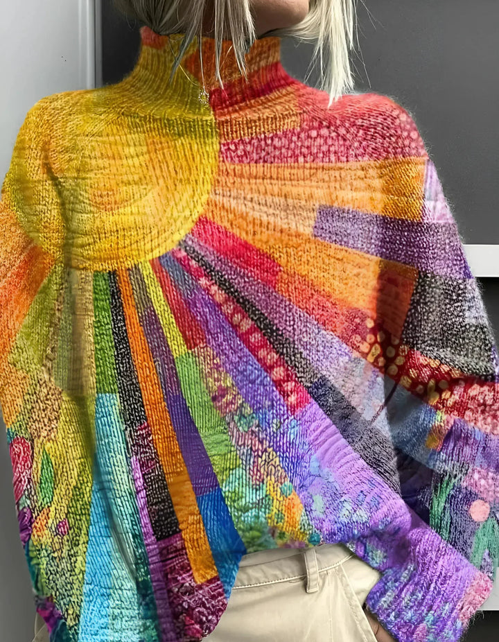 Ada | Farbiger Rollkragenpullover