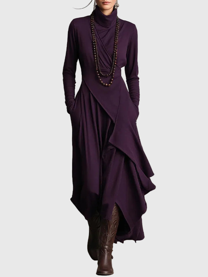Violett | Maxikleid Plissiert