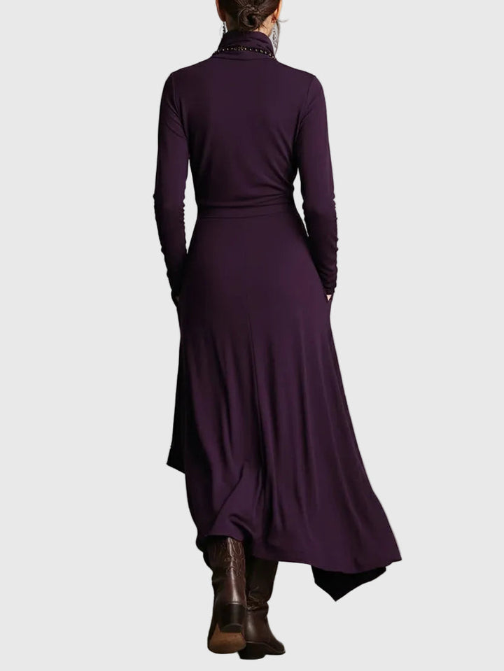 Violett | Maxikleid Plissiert