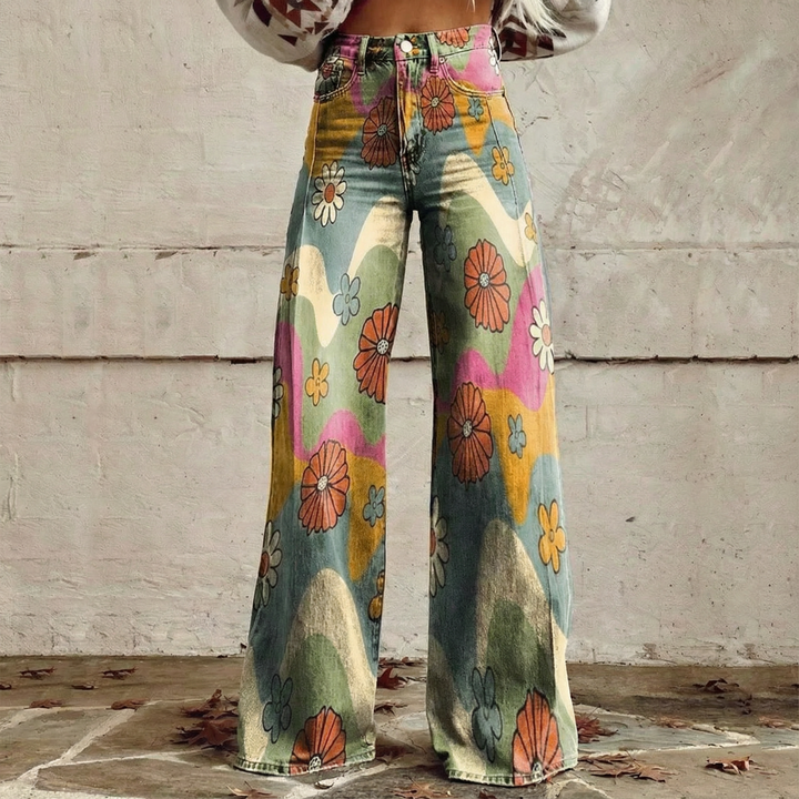 Millie™ - Bedruckte Boho Blumenhose