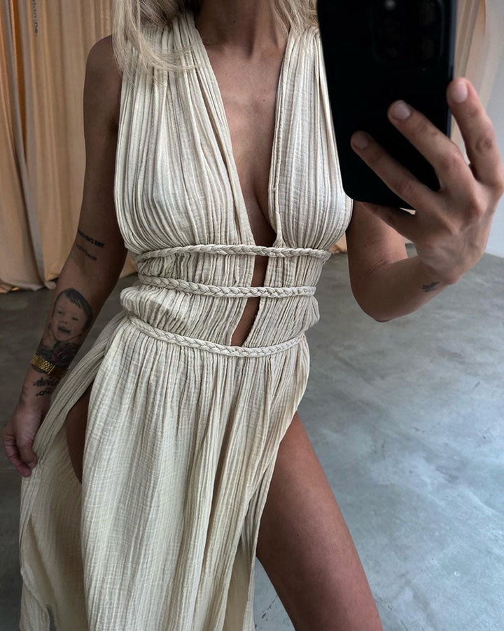 Zolla - Texturiertes Kleid mit Schlitz