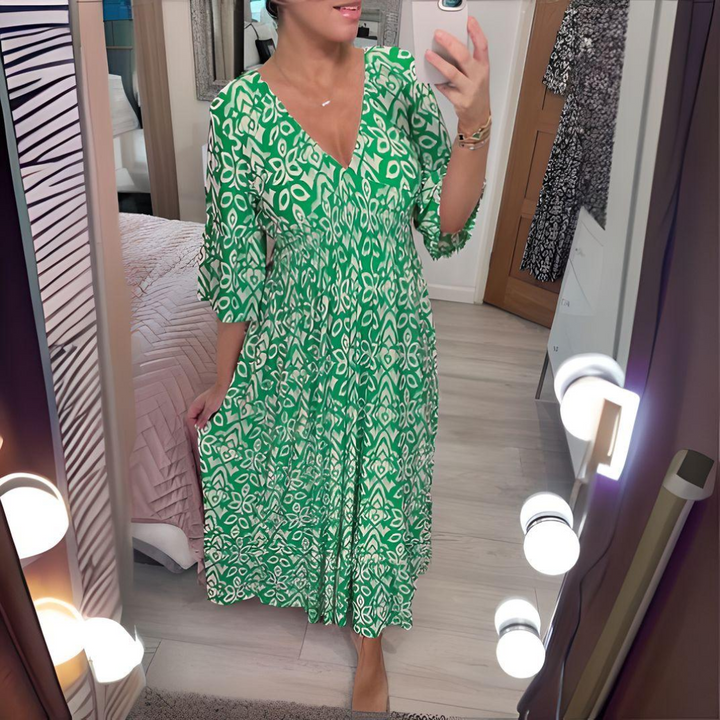 Lillia - Bedrucktes Boho-Kleid