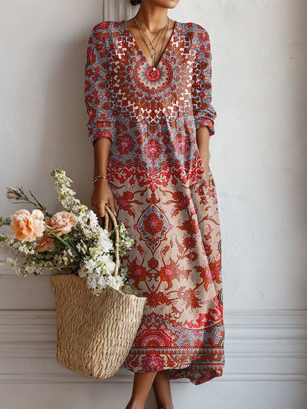 Xanthe | Bohemian Lange Jurk