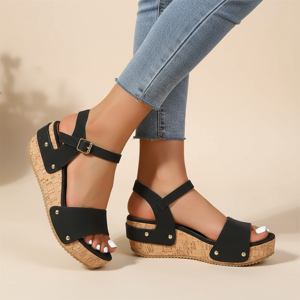 Eva-Rieke | Elegante Wedge Sandalen