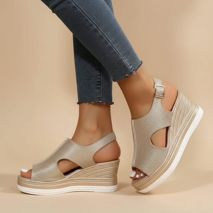 Anna-Caroline | Ontspannen Wedgesandalen
