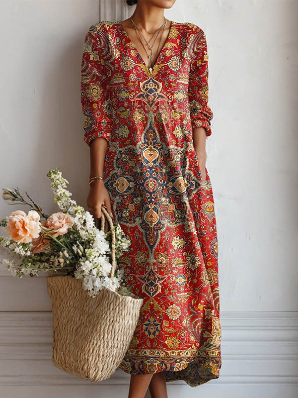 Fennela | Lange Boho-Jurk