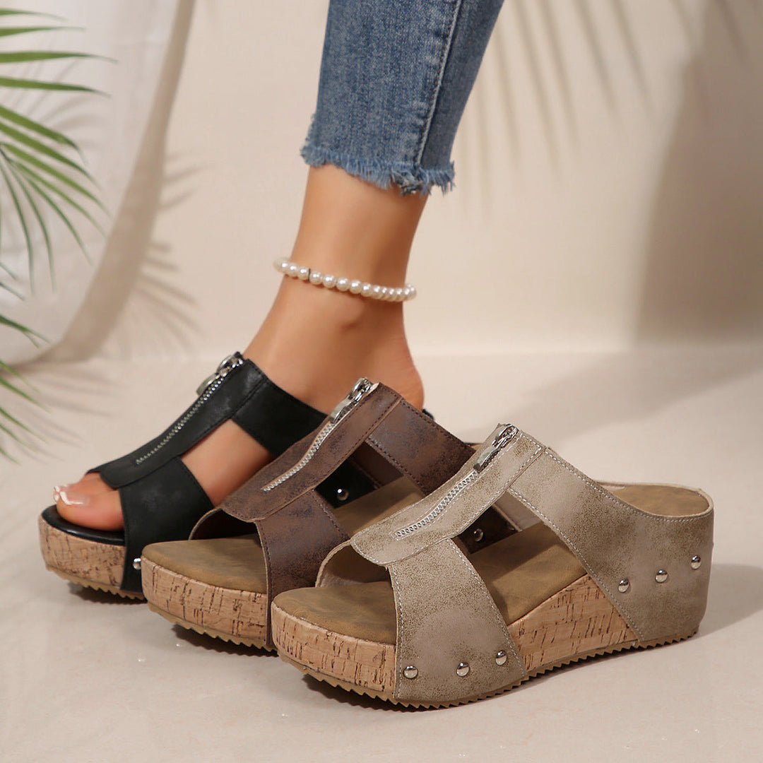 Anna-Dorothea | Trendy Wedgesandalen