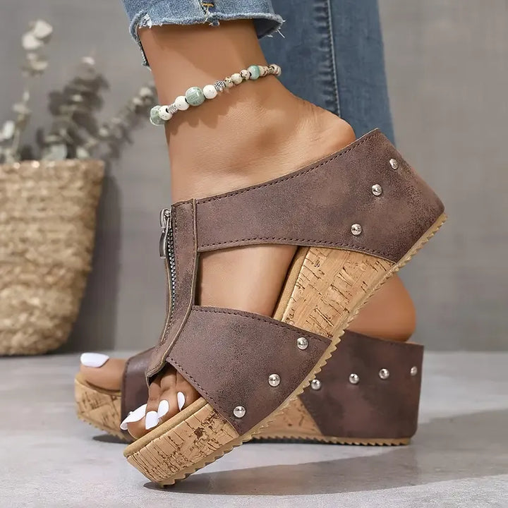 Anna-Dorothea | Trendy Wedgesandalen