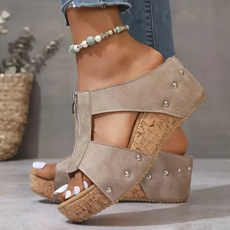 Anna-Dorothea | Trendy Wedgesandalen