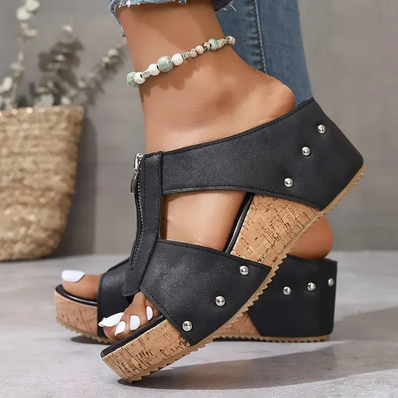 Anna-Dorothea | Trendy Wedgesandalen