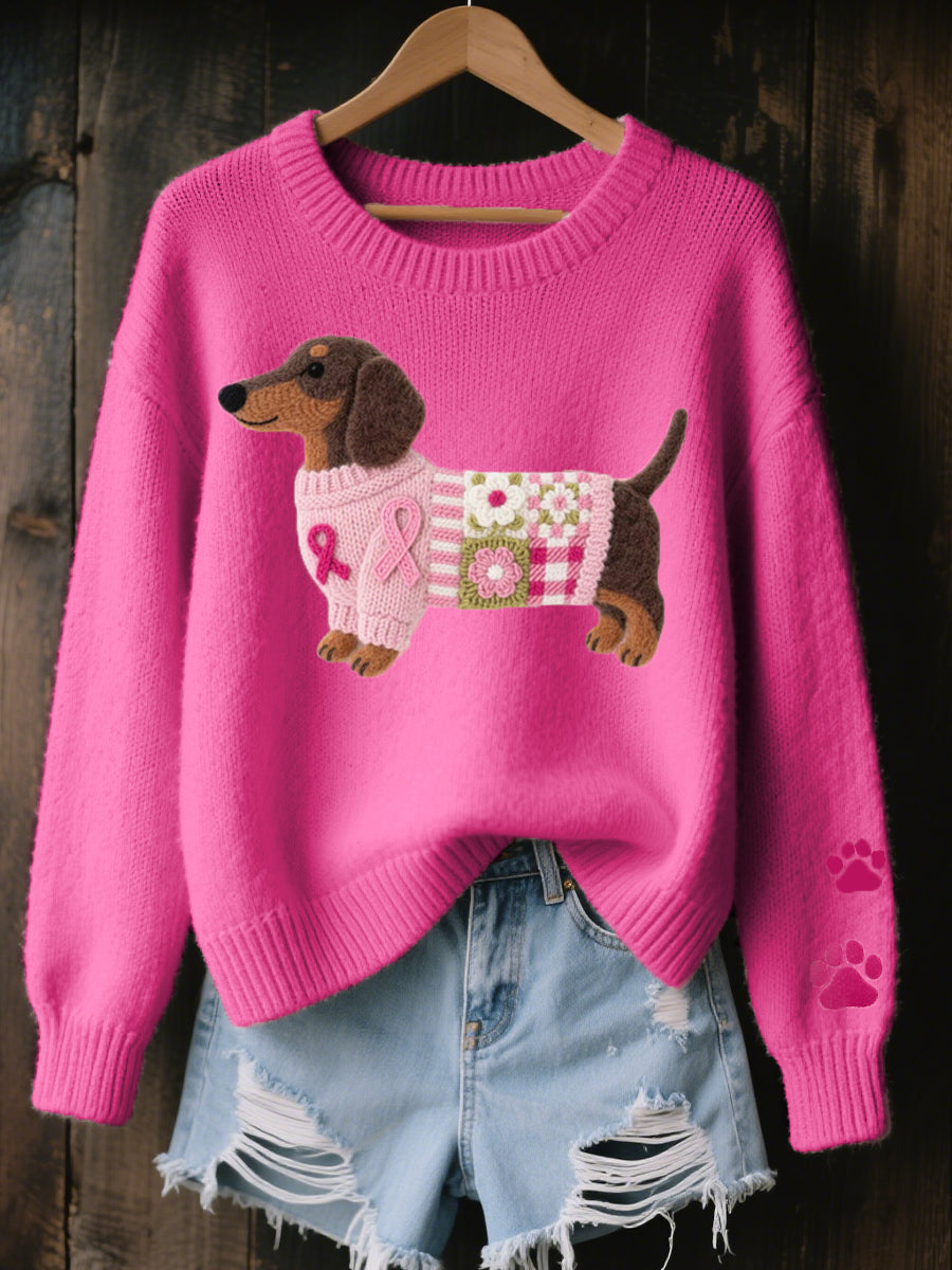 Naoni | Pullover aus Strick mit Dackelmuster