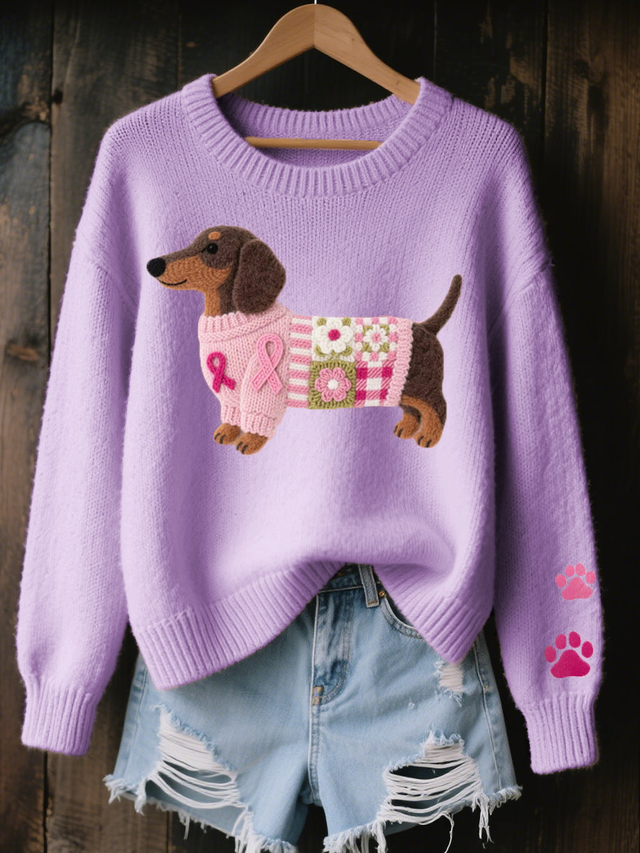Naoni | Pullover aus Strick mit Dackelmuster