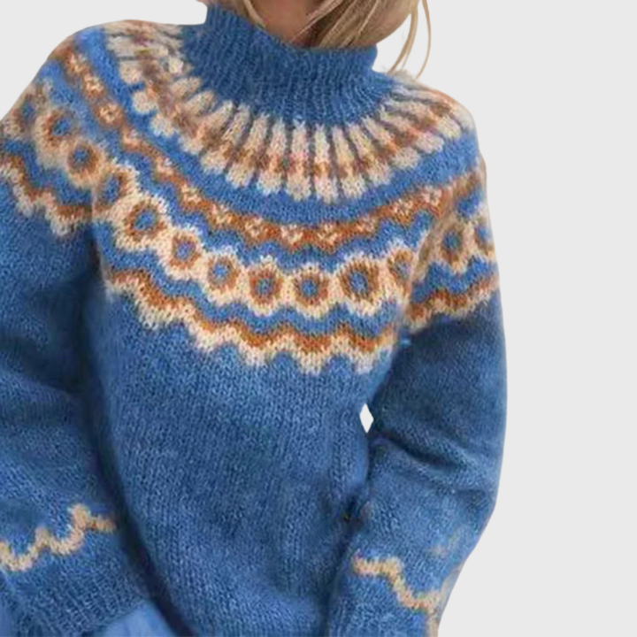 Sonja | Comfortabele trui met hoge kraag